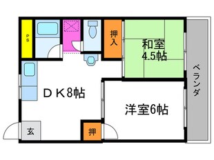 市の前ハイツの物件間取画像